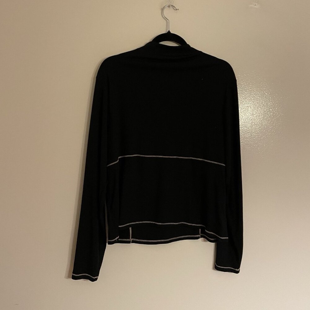 Old Navy Women XXL Black Ribbed Go-Dry Long Sleeve UltraLite Mock-Neck Top NWT - Picture 11 of 11
